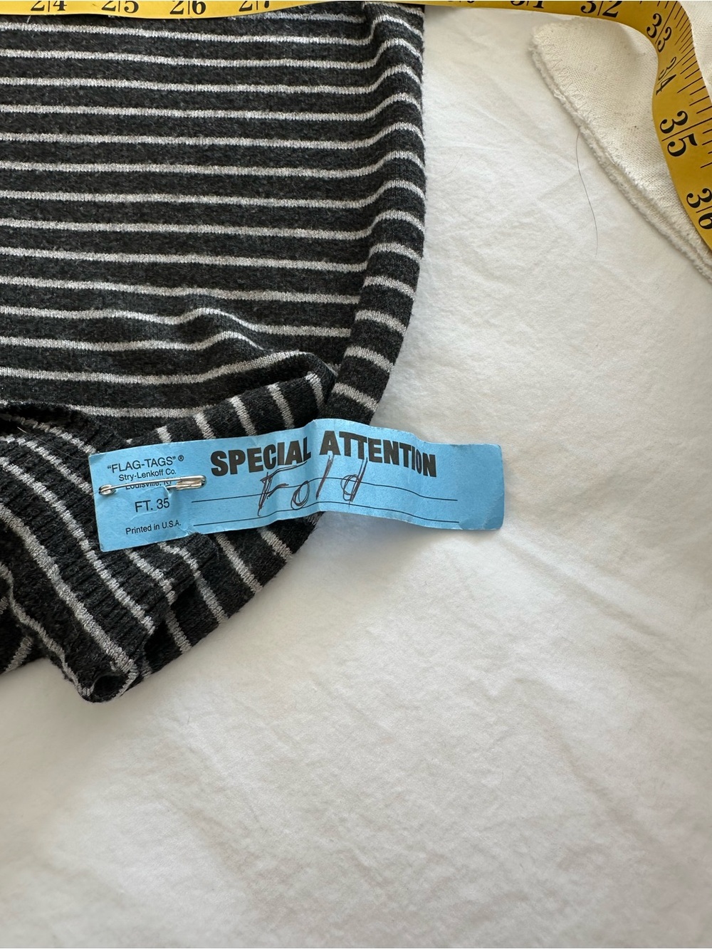 Eileen Fisher black and white Striped Knit Top, size large - Picture 9 of 11